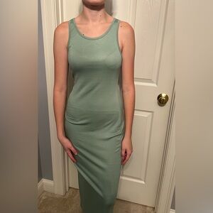 Sage Green Sleeveless Maxi Dress